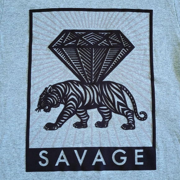 Eighty Eight Brand "Savage" Textured Graphic Tee👕 - NWOT - Picture 3 of 12